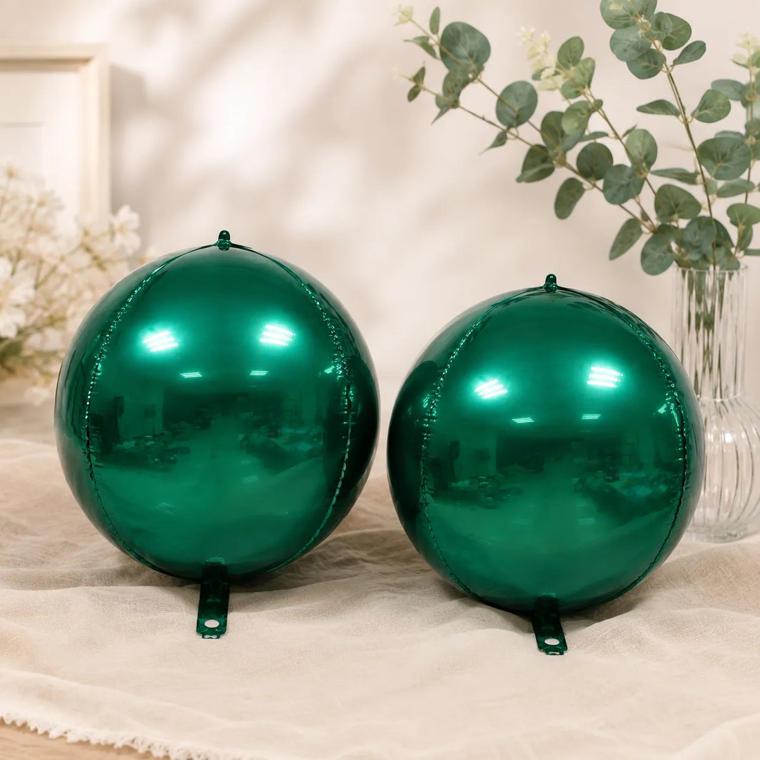Ballon Rond 4D Vert Emeraude Mariage Beau