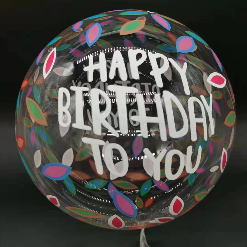 Ballon XXL Anniversaire Transparent Unique