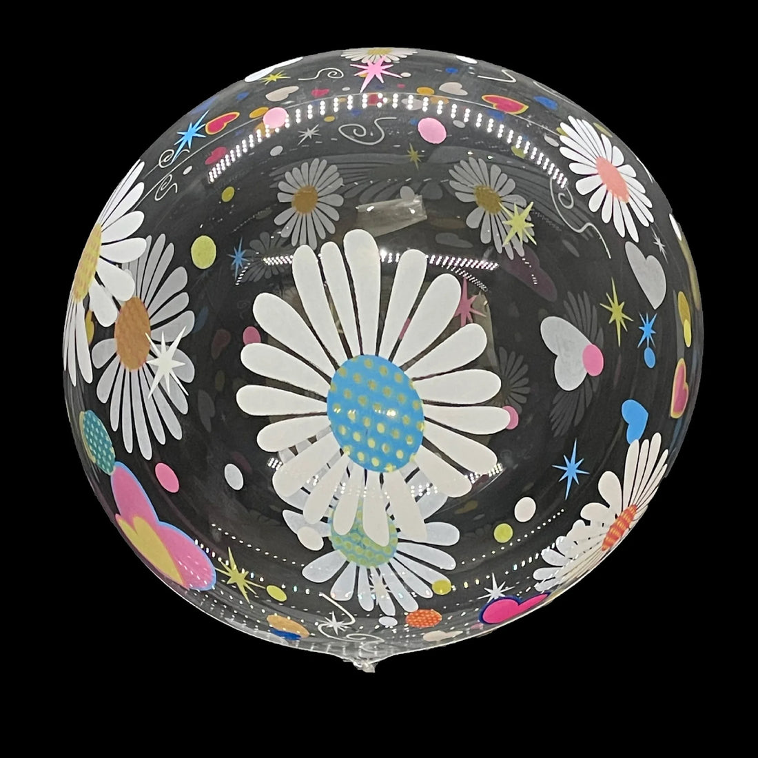 Ballon XXL Fleuri Transparent Unique