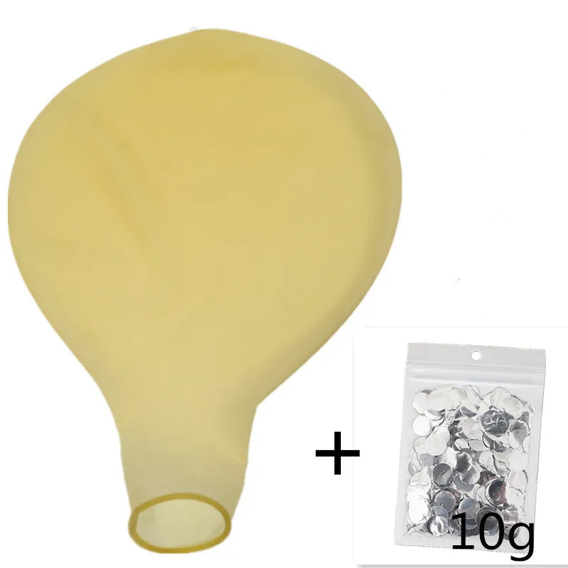 Ballon XXL Transparent à Confettis Argentés Original