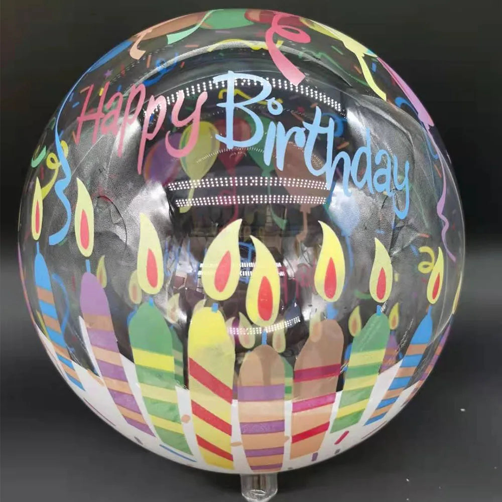 Ballon XXL Transparent Happy Birthday Unique
