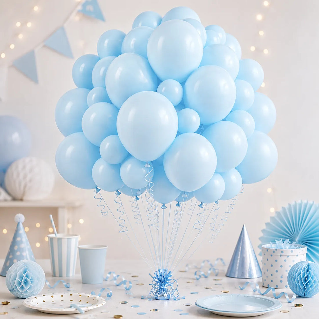 Ballons Anniversaire Bleus Unique