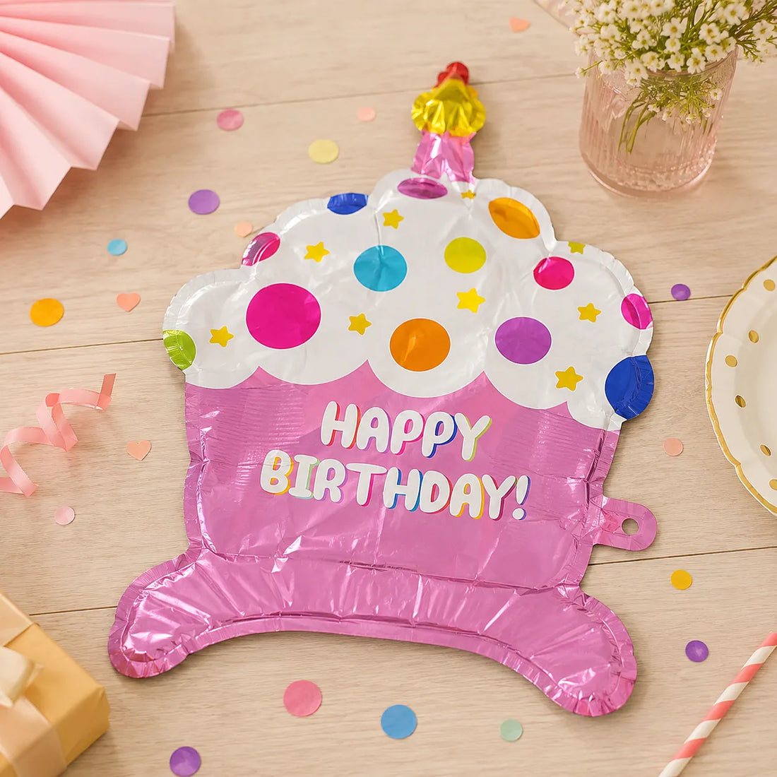 Ballons Anniversaire Cupcake Kawai