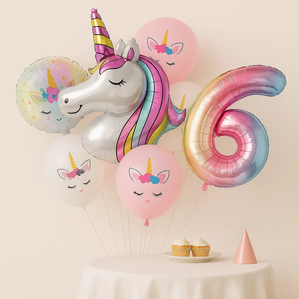 Ballons Anniversaire Licorne6