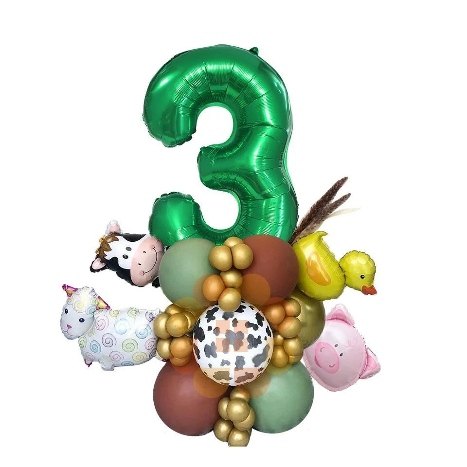 Ballons Chiffre Ferme Design 3