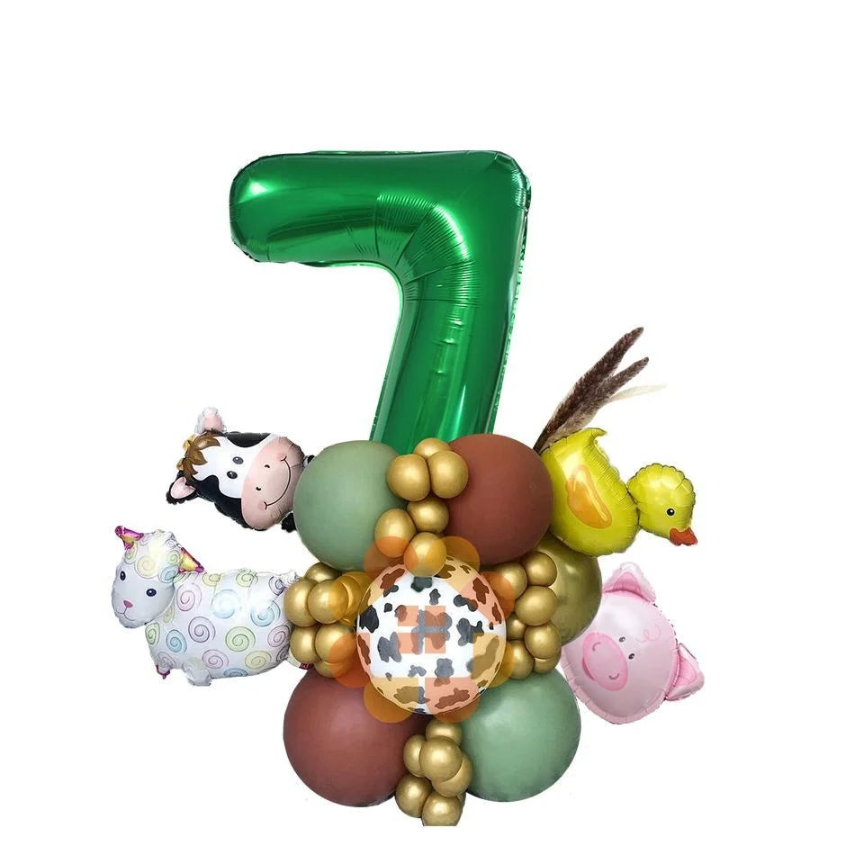 Ballons Chiffre Ferme Design 7