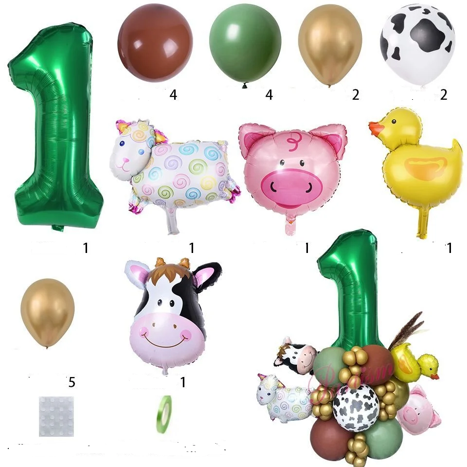 Ballons Chiffre Ferme Design Tendance
