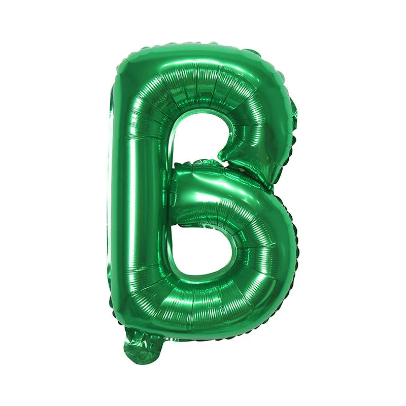 Ballons Lettre Verts B