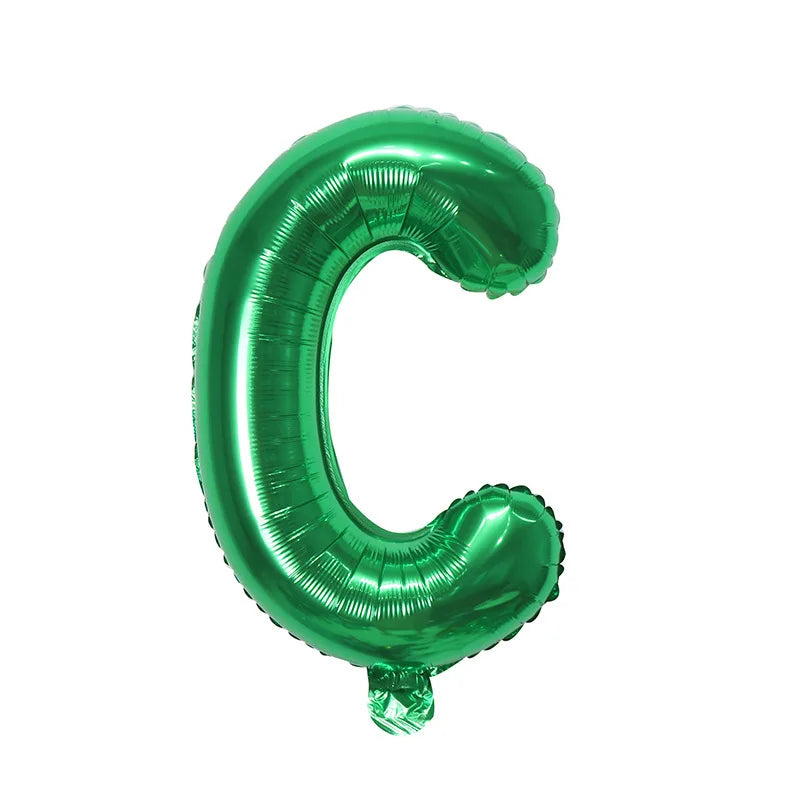 Ballons Lettre Verts C