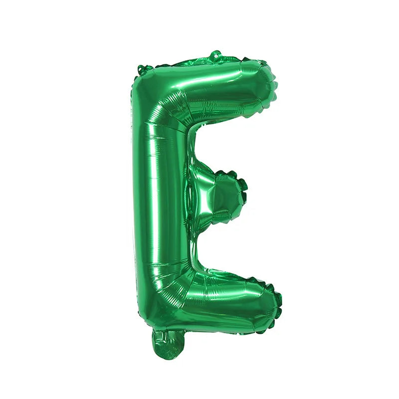 Ballons Lettre Verts E