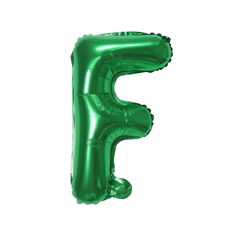 Ballons Lettre Verts F