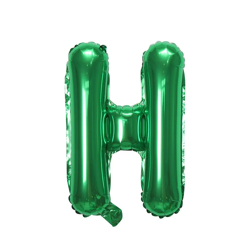 Ballons Lettre Verts H