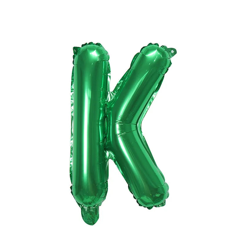 Ballons Lettre Verts K