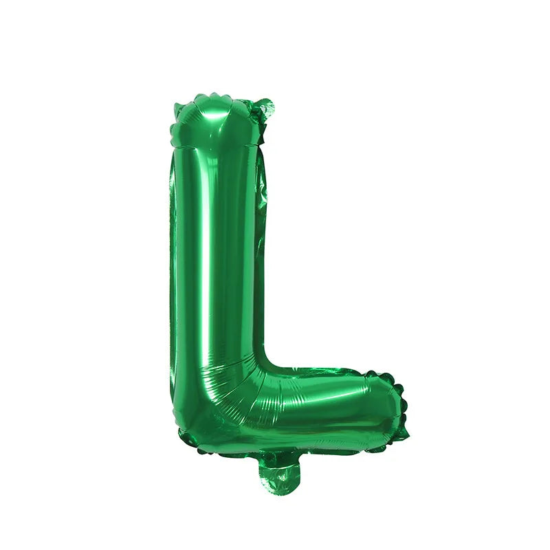 Ballons Lettre Verts L