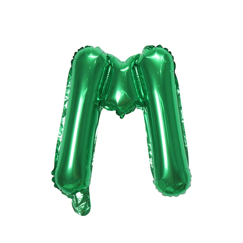 Ballons Lettre Verts M