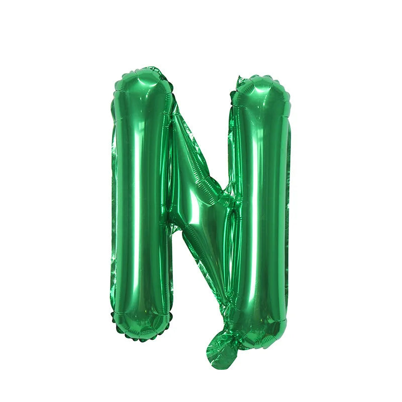 Ballons Lettre Verts N