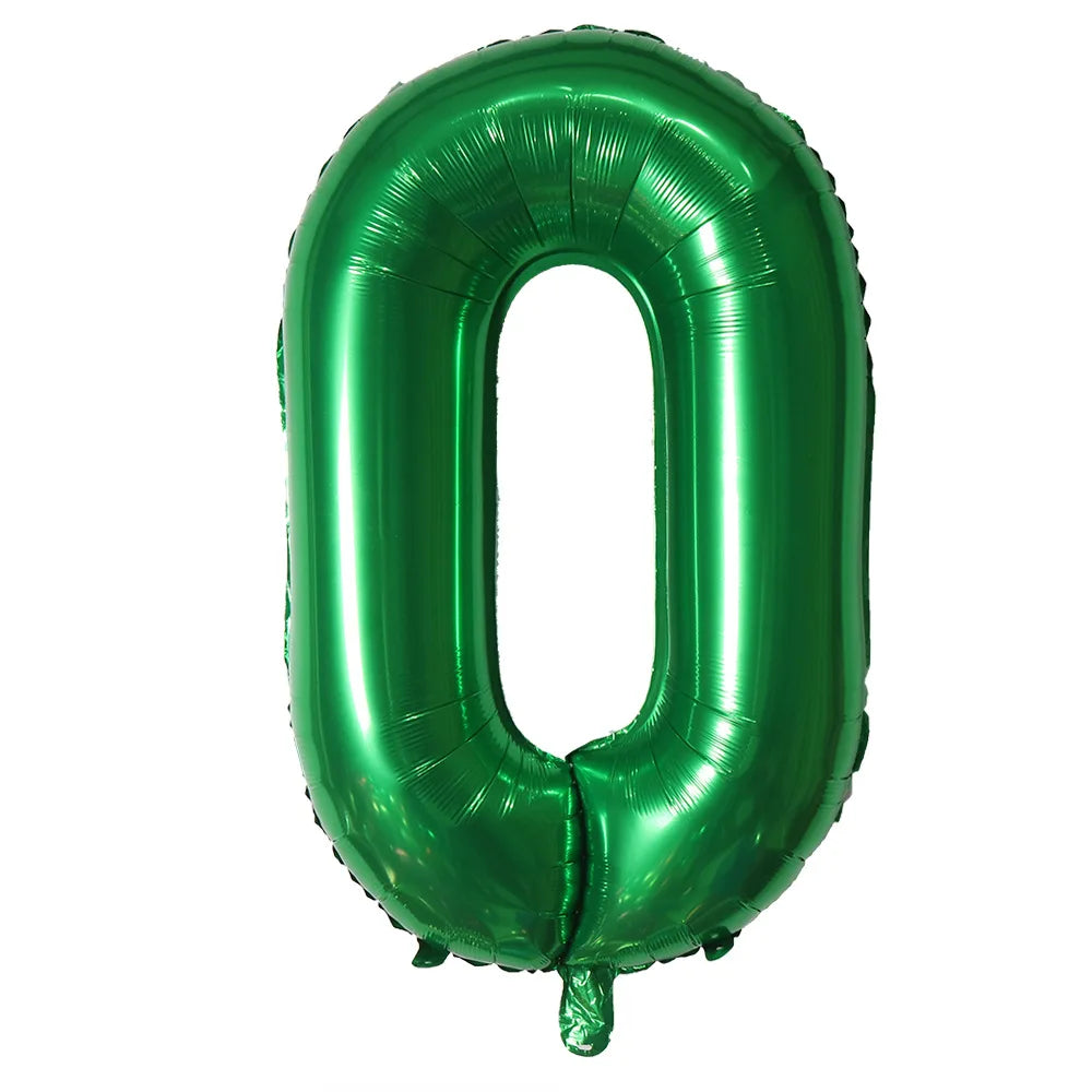 Ballons Lettre Verts O