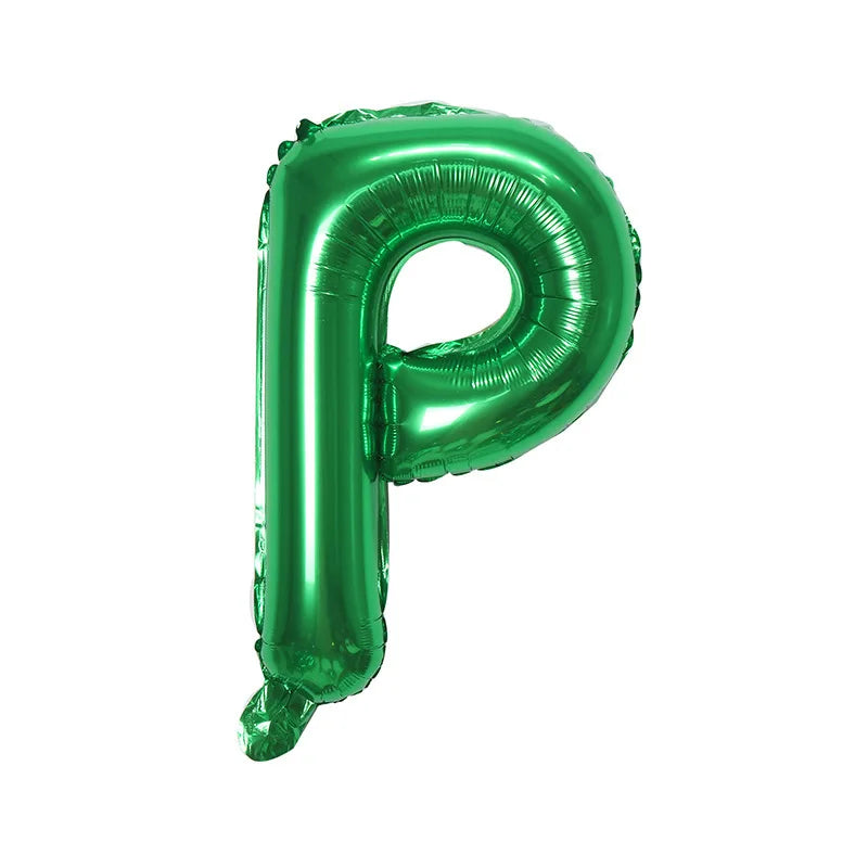 Ballons Lettre Verts P