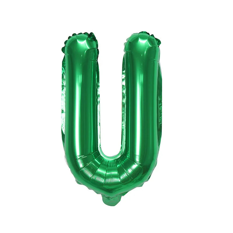 Ballons Lettre Verts U