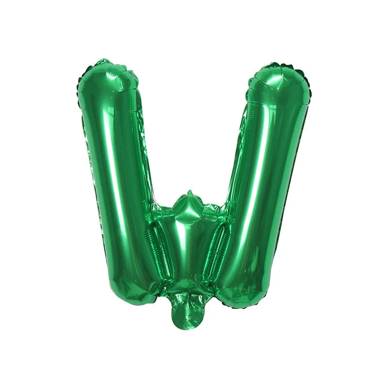 Ballons Lettre Verts W