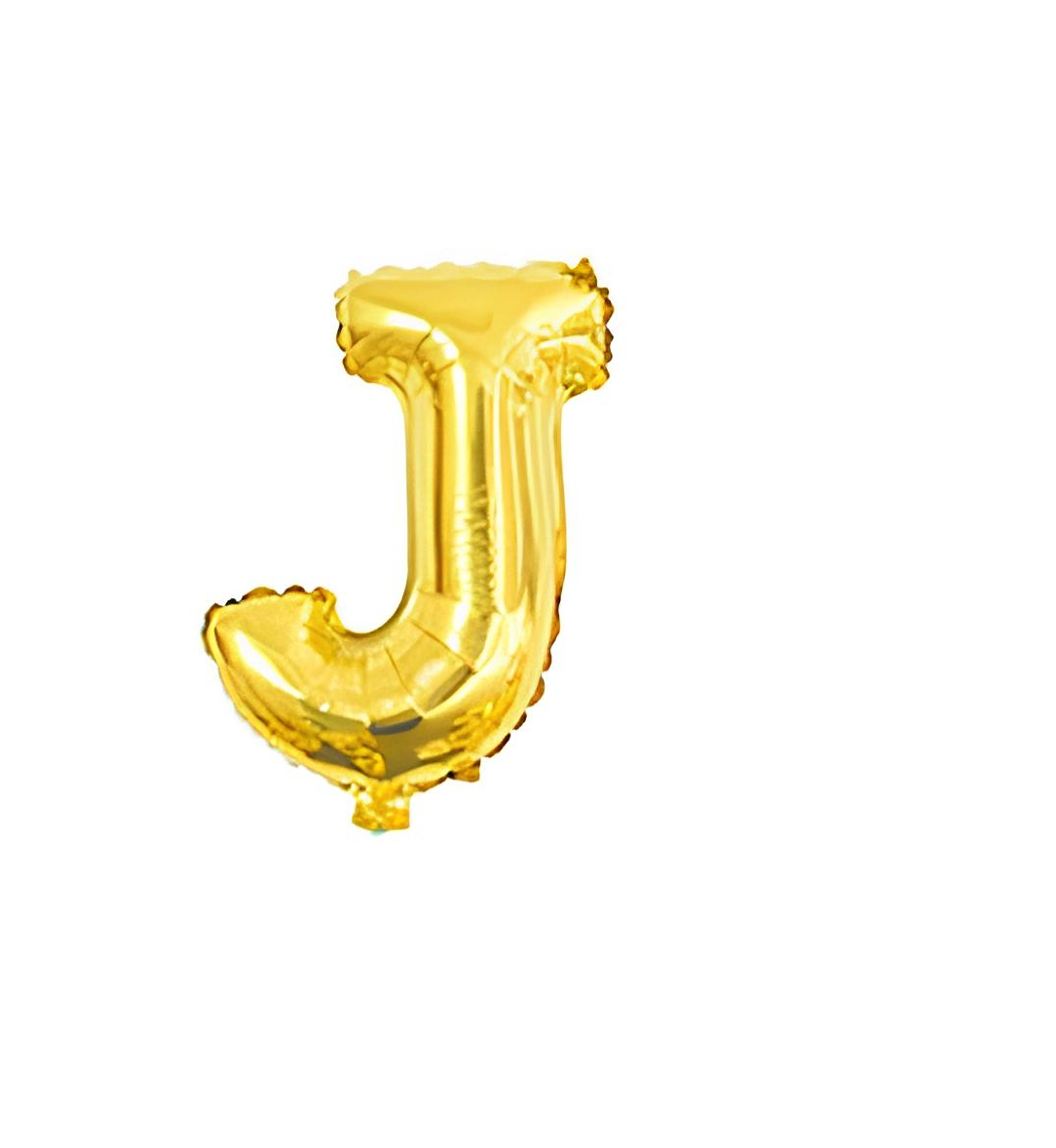 Ballons Lettres Dorés J