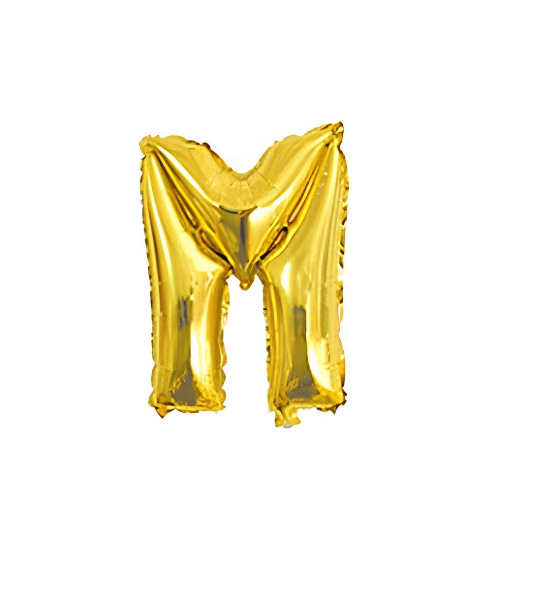Ballons Lettres Dorés M
