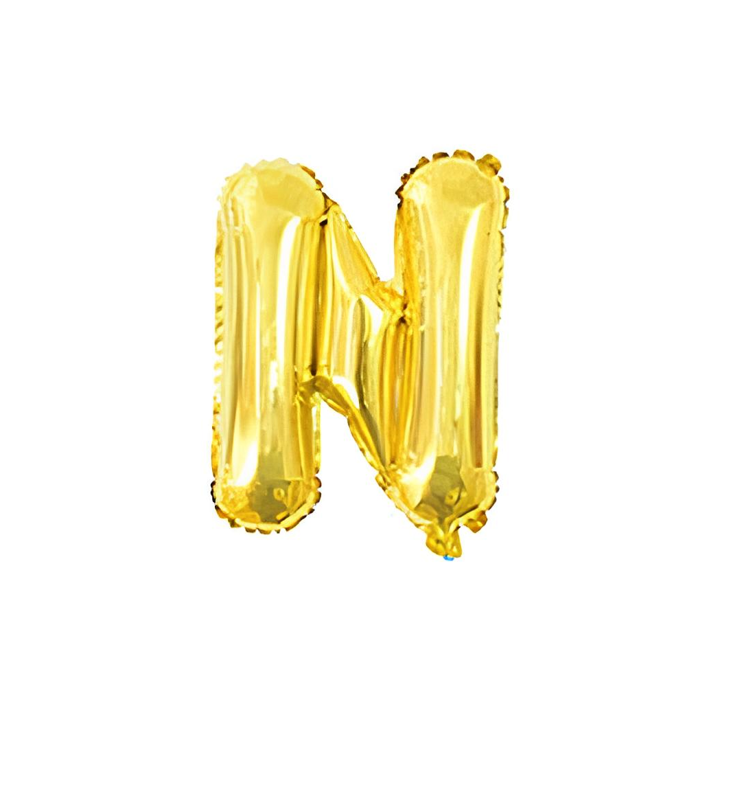 Ballons Lettres Dorés N