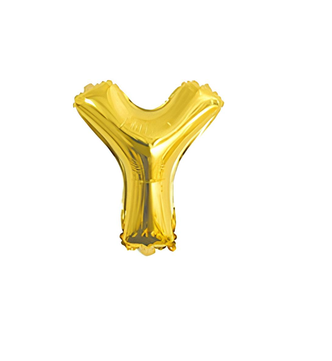 Ballons Lettres Dorés Y