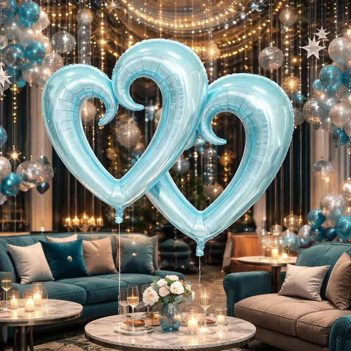 Ballons XXL Cœur Bleu
