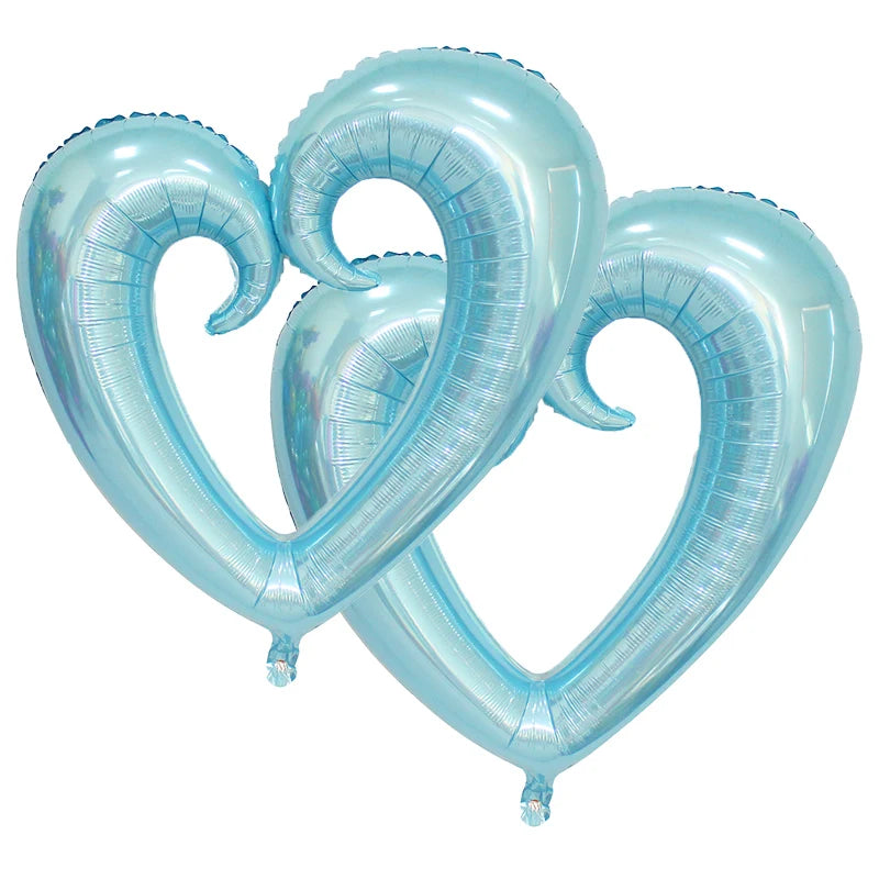Ballons XXL Cœur Bleu Unique