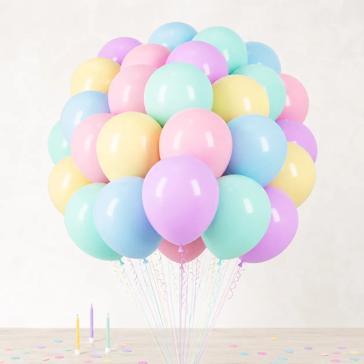 Ballons anniversaire Arc-en-ciel Unique