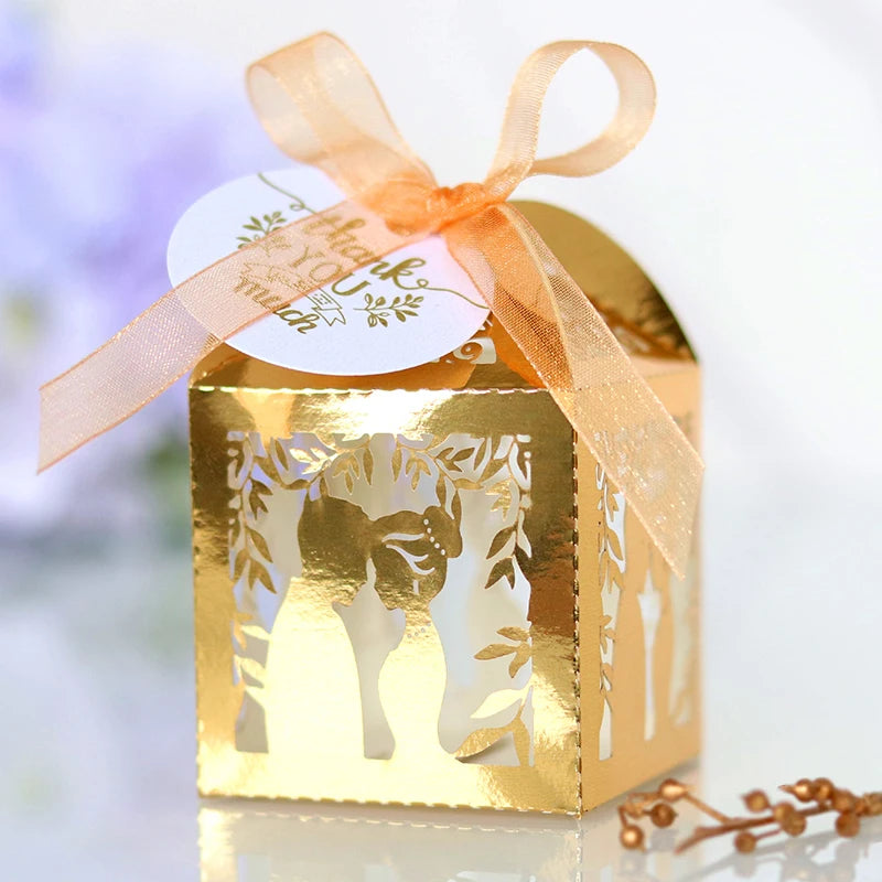 Boîte à Dragées Ajourée Dorée Original