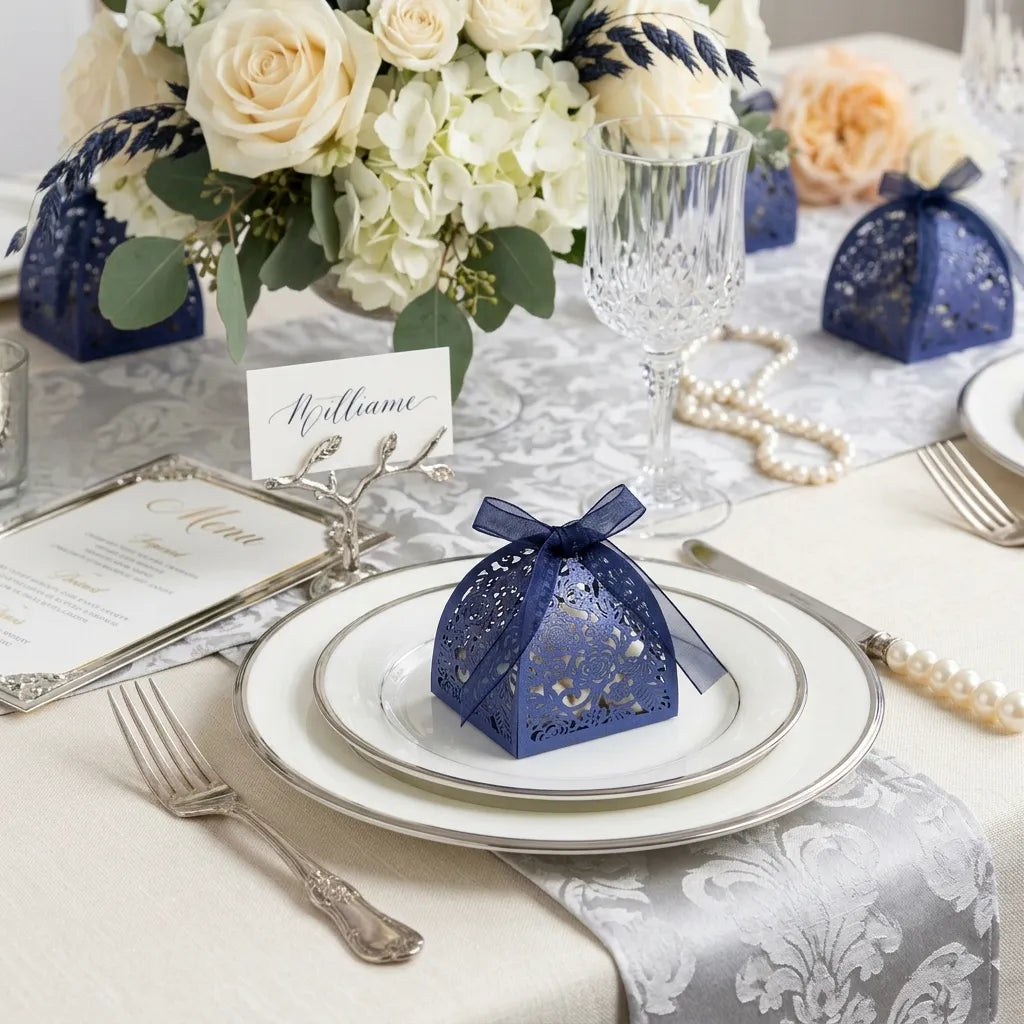 Boîte à Dragées Mariage Elégante Minimaliste