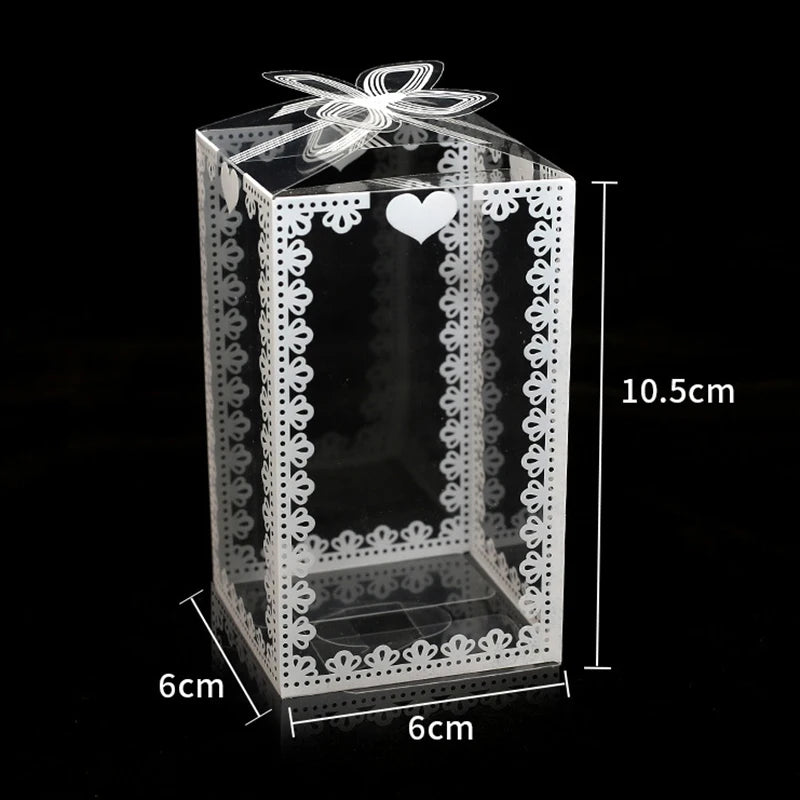 Boîte à Dragées Mariage Elégante en PVC Chic