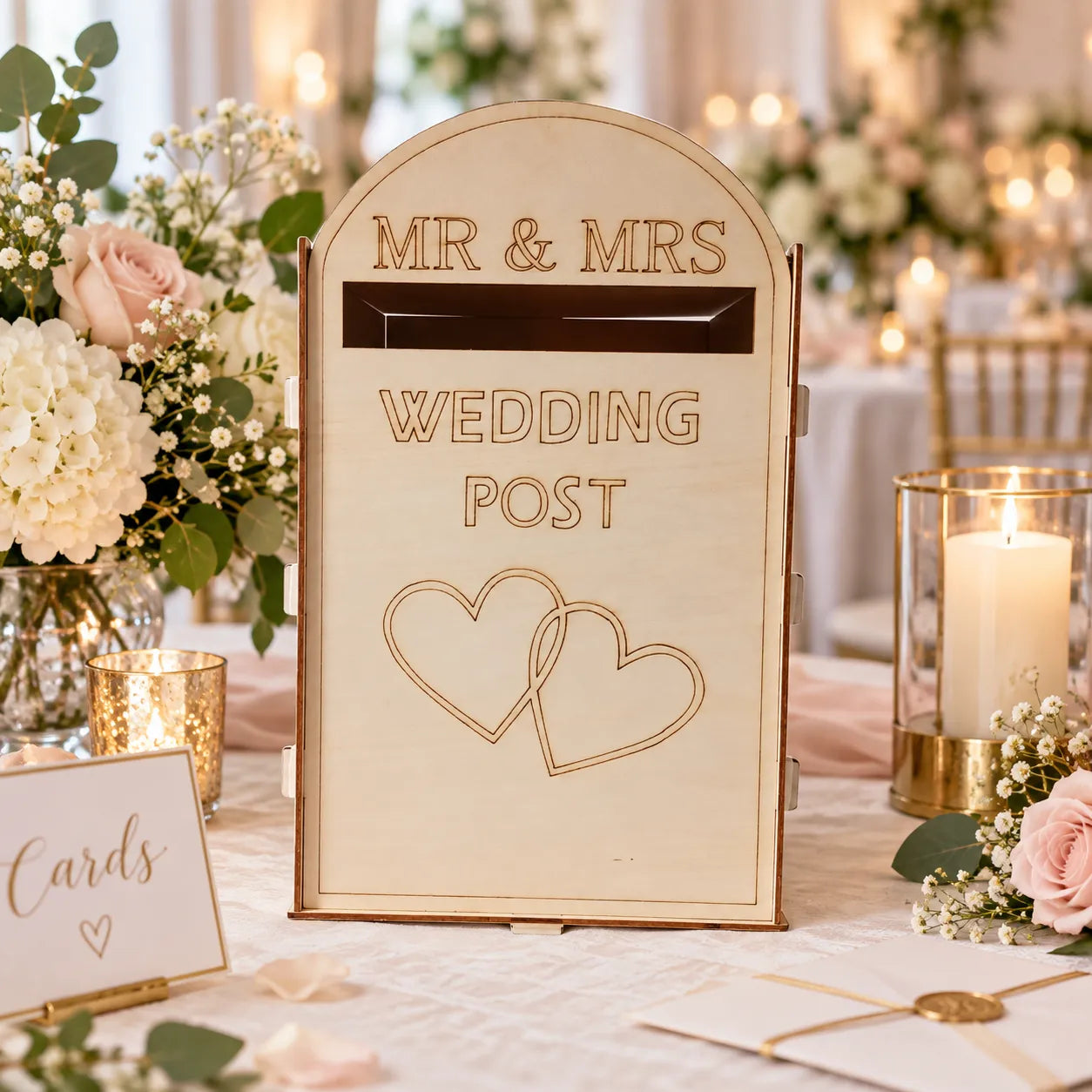 Boite à Enveloppe Originale Mariage naturel