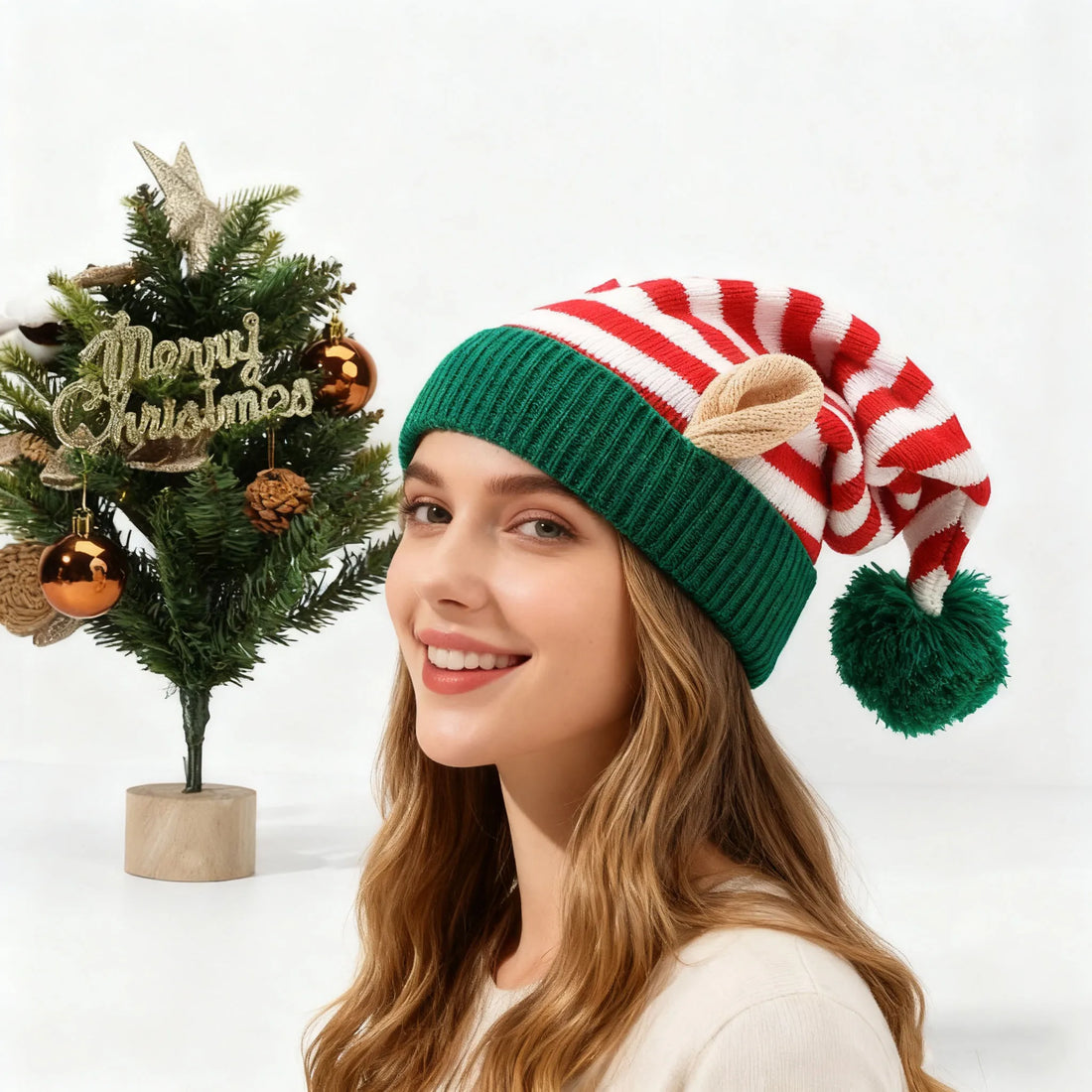 Bonnet de Noël Original à Oreilles chic