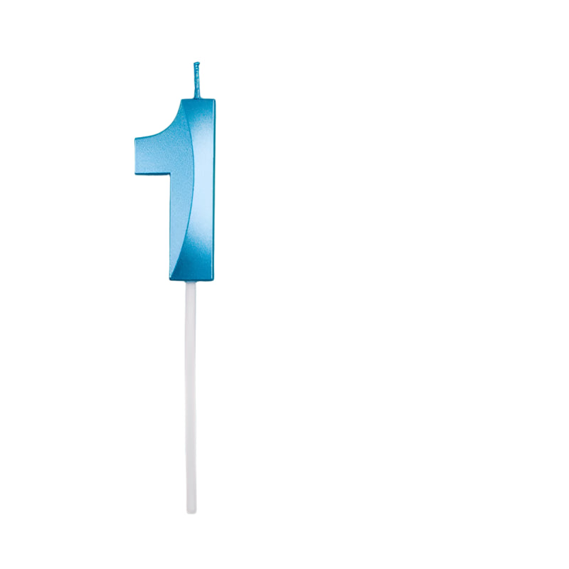 Bougie Anniversaire 3D Bleue