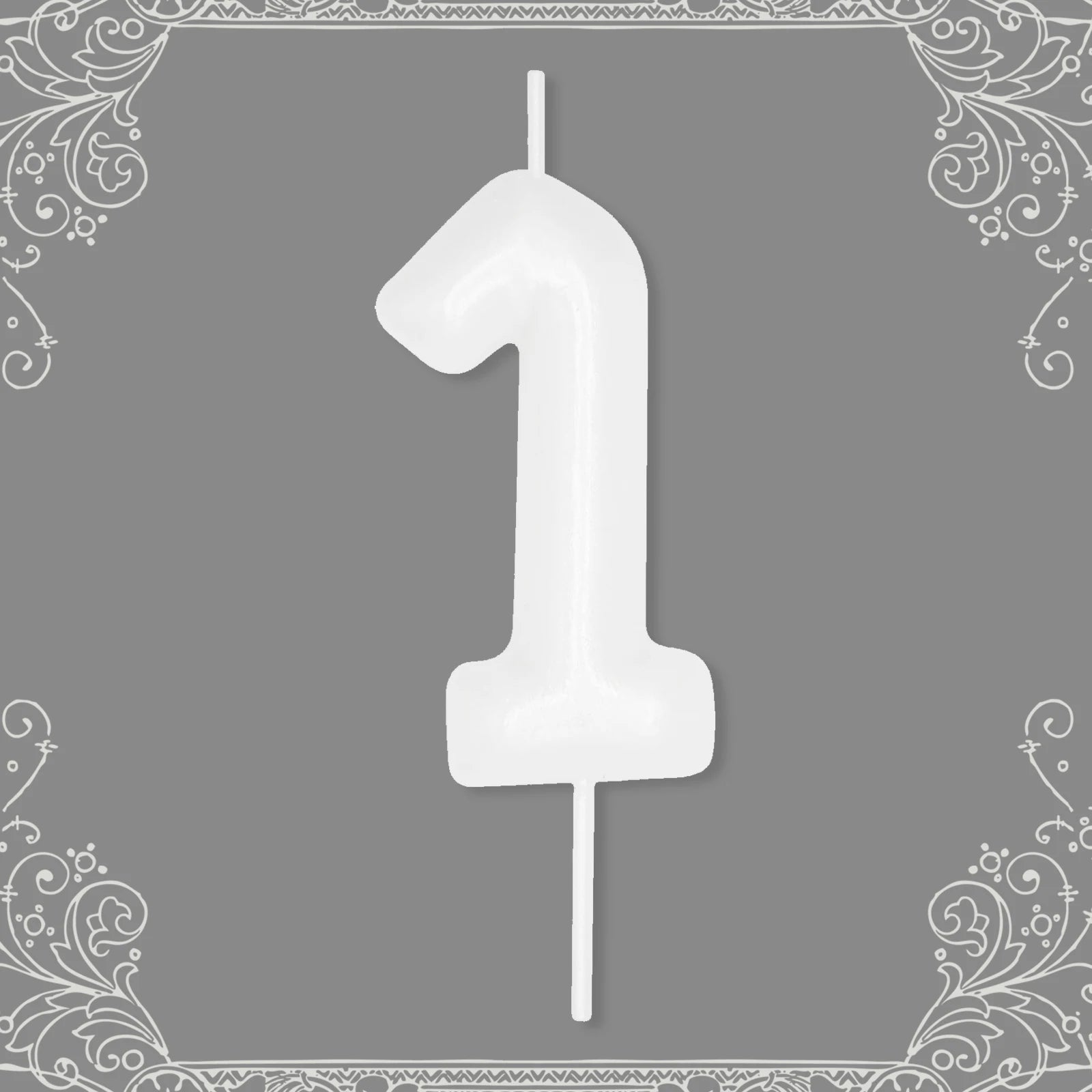 Bougie Anniversaire Chiffre Blanc