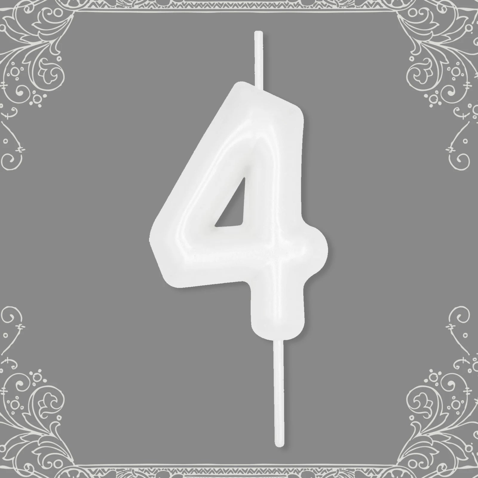 Bougie Anniversaire Chiffre Blanc