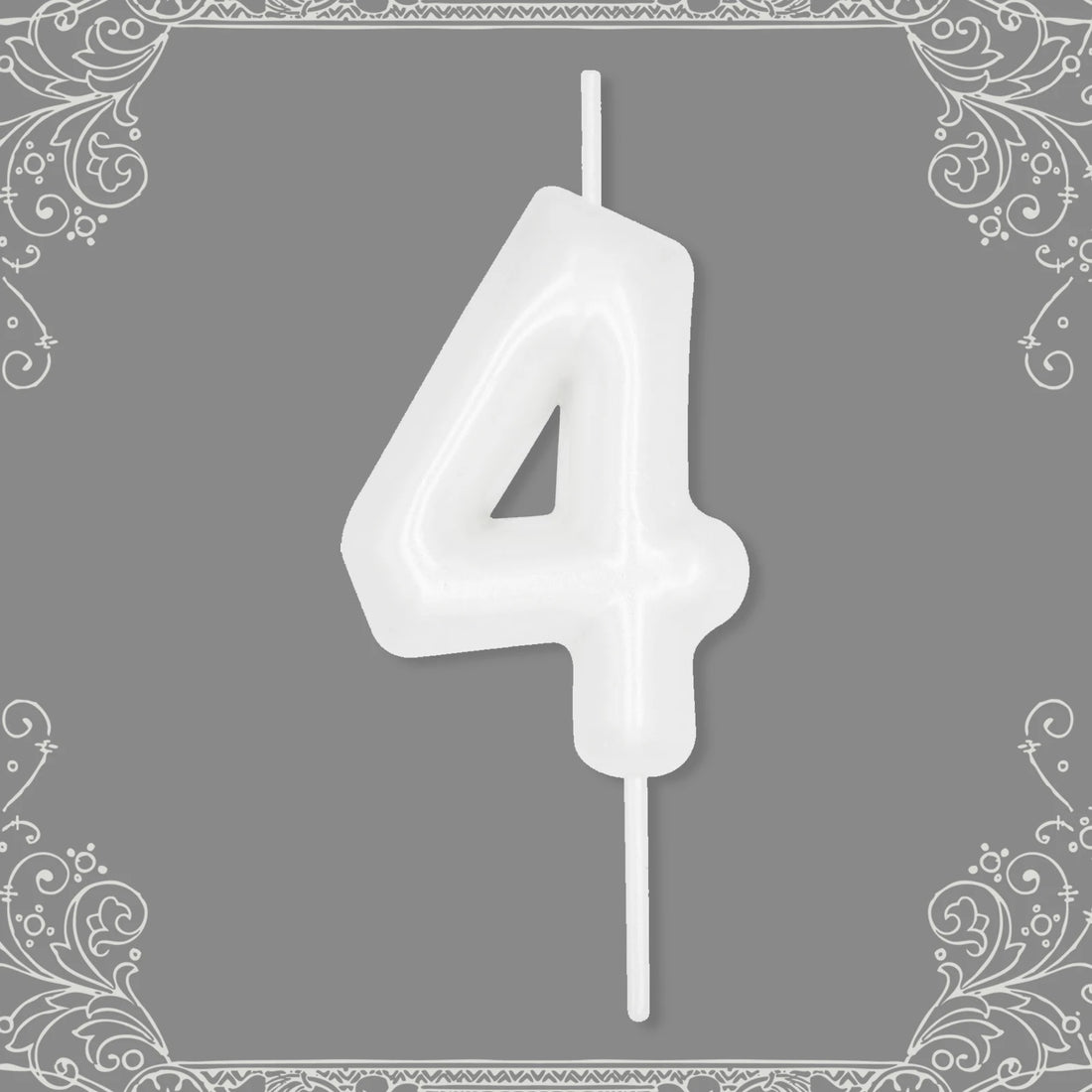 Bougie Anniversaire Chiffre Blanc