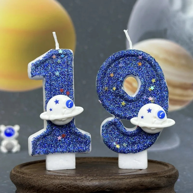 Bougie Anniversaire Chiffre Spatial 19