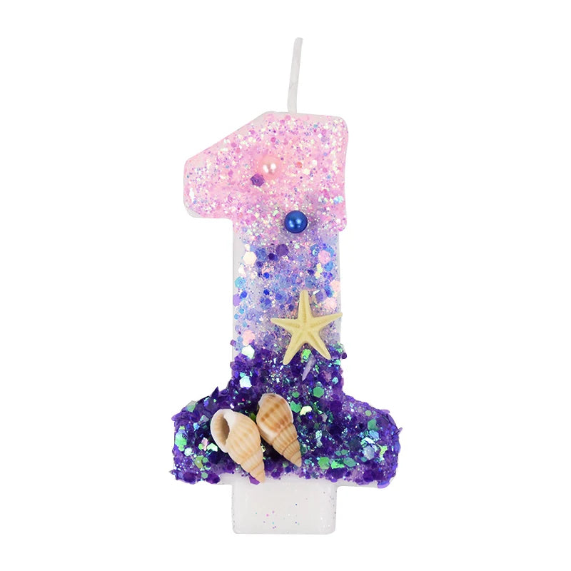 Bougie Anniversaire Rose Violet 1