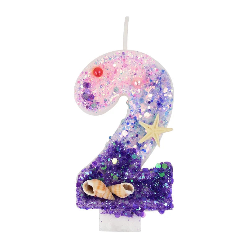 Bougie Anniversaire Rose Violet 2