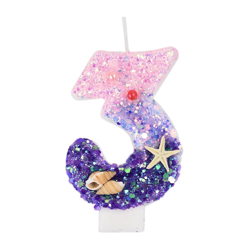 Bougie Anniversaire Rose Violet 3