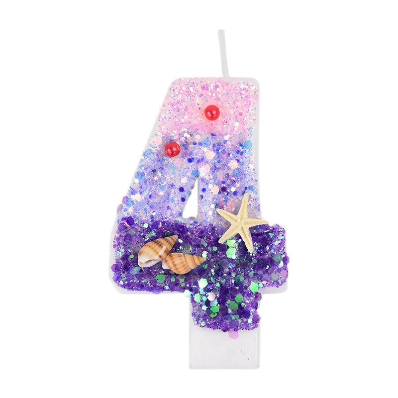 Bougie Anniversaire Rose Violet 4