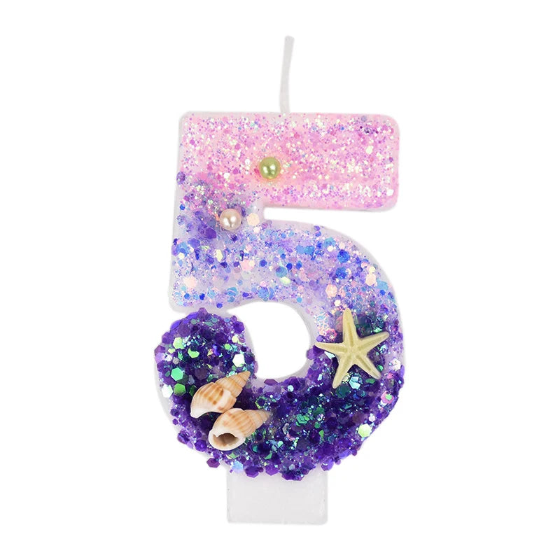 Bougie Anniversaire Rose Violet 5