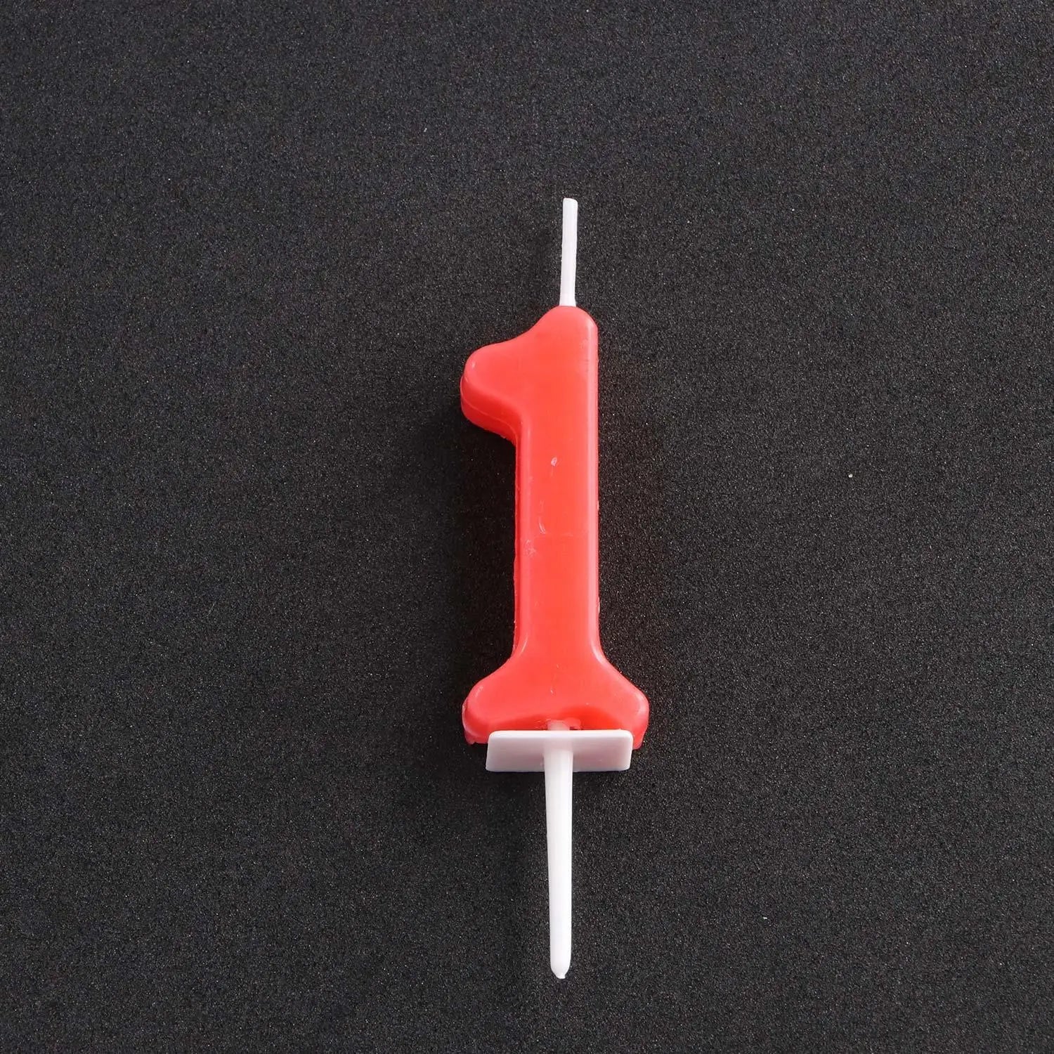 Bougie Chiffre Rouge Minimaliste