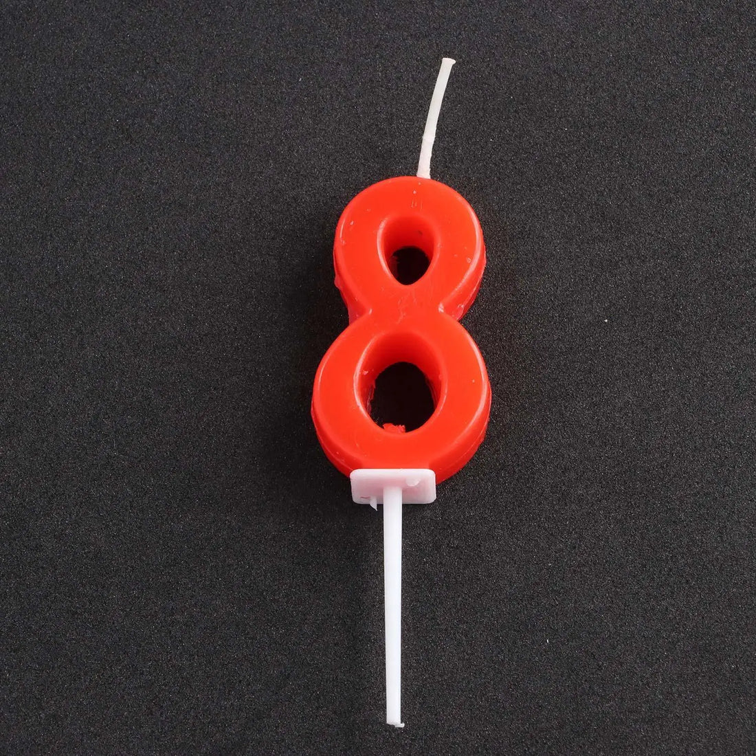 Bougie Chiffre Rouge Minimaliste
