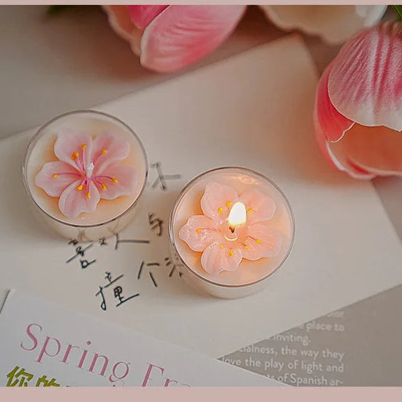 Bougie Décorative Mariage Fleur Elégante