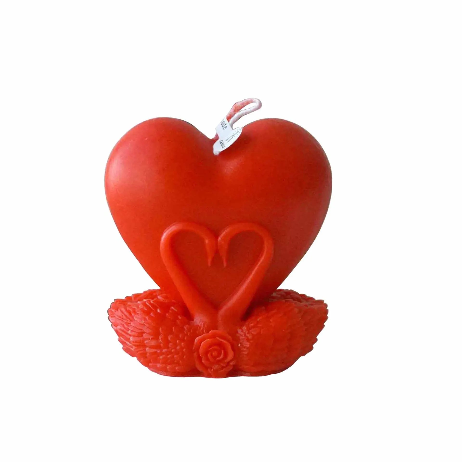 Bougie Mariage Cœur Rouge Chic